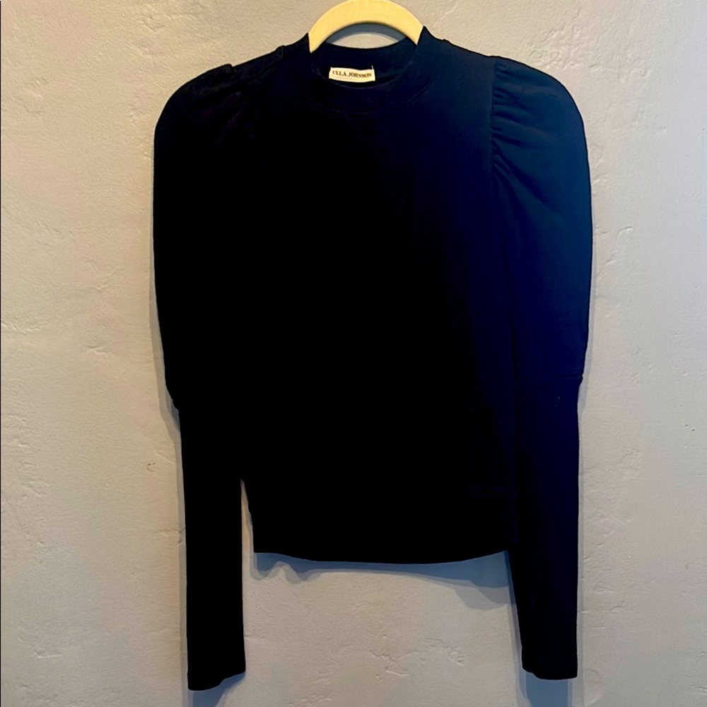 Ulla Johnson Black long sleeve sweat shirt top